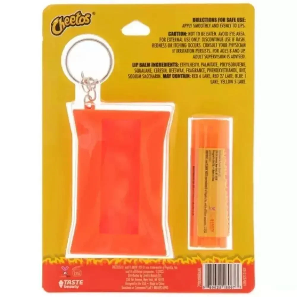 New Cheetos Flamin' Hot Lip Balm & Keychain